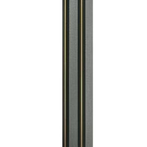 Wood Alternative Facades 12x290 cm Rectangular Gray with Black & Gold Dividers | Luxury line