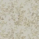 Italian Wallpaper Gray Color Floral Design, Size 10mx1.06m, Model RC19050