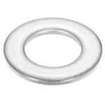 Zinc Plated Flat Washer Size 14 mm White Color Thickness 2.5 mm Outside Diameter 28 mm DIN125 Standard | Aobsco Company