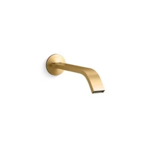 Kohler Ribbon Wall Mounted Bathroom Sink Mixer Copper, Model 23888T-2MB