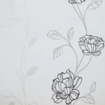 Soprano Wallpaper, White with black Color, size 5 m², Item Code 6689-15 