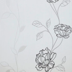 Soprano Wallpaper White with Black Color 5 m², Item Code 6689-15 | Erismann
