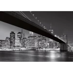 Wall mural for decor cities design, size 366cm × 254 cm, gray color