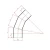 High-Density Polyethylene Segmented Bend Elbow 45° 315 mm Black | Union Pipe industry KSA - Image 2