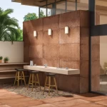 بورسلان ارضيات ابعاد 120 ×60 سم، لون أحمر، موديل كوتا 