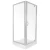 Bathroom Shower Cabin Chrome with Square Acrylic Shower Tray, Width 90 cm, Length 90 cm, Height 185 cm | Aldossary Company