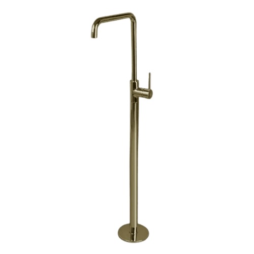Floor Standing Washbasin Mixer 110.8×25.2×16 cm, Matte Gold | Hatch Company