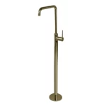 Floor Standing Washbasin Mixer Size 110.8×25.2×16 cm, Matte Gold Color
