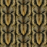 Italian Wallpaper Brown With Black Color Classic Design, Size 10mx1.06m, Model RC19001