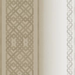 ورق حائط بلجيكي لون بيج تصميم شرقية، مقاس 10 م×0.53 م