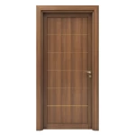 Premium doors with classic design, brown color, size 235 x 115 cm, thickness 6 cm, model GM01