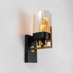 Black Wall Lamp, 10 cm Width, 30 cm Length