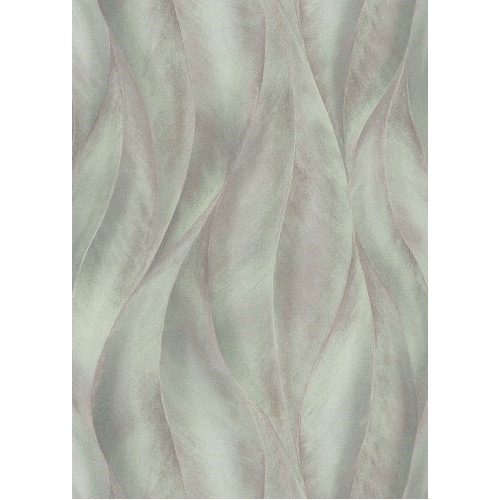 Wavy Wallpaper Pale Green, 10m x 0.53m, Model 10148-18 | Balbaid Decor Company