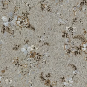 Italian Wallpaper Dark Beige Floral Design, Size 10mx0.70m, Model rc17023 | Balbaid Decor Company