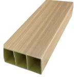 Interior Partition Columns Wood Alternative PVC, 10×5 Size, 2.90m Height, Light Brown Color 