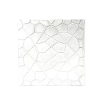 بلاط أرضيات أسمنتي تصميم صدف، لون أبيض، طول 40 سم × عرض 40 سم × سمك 4 سم | وسد للصناعة