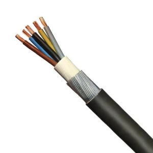 كيبل نحاس مجدول 4×25+16 ملي 0.6/1 ك.ف عزل PVC مسلح بأسلاك صلب SWA طول 1000 م | بحرة للكابلات