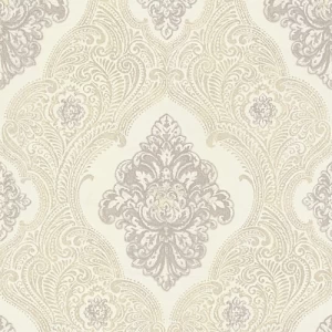 Italian Wallpaper Creamy Color 10m x 1.06m, Model 83407 | Balbaid Decor Company