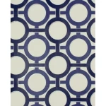 British wallpaper geometric design size 10m x 0.53m beige and blue, model 32353