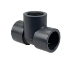 TEE 90° (S x S x FPT) Schedule 80 Nibco Brand Size 1¼ inch Height 2.18 mm Dark Gray Color