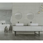 Ceramic Wall Tiles Matte, 30x90 cm 10 mm Thick, Light Grey | Saudi Ceramics