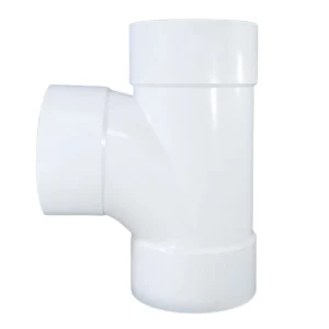 Schedule 40 TEE PVC 4 inch Outer Diameter 114.76 mm White | 3 P pipes factory