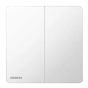 مفتاح انارة ثلاثي دركسيون 10 امبير 86×86 مم، ابيض، 250 فولت | Siemens (Delta Peleus)