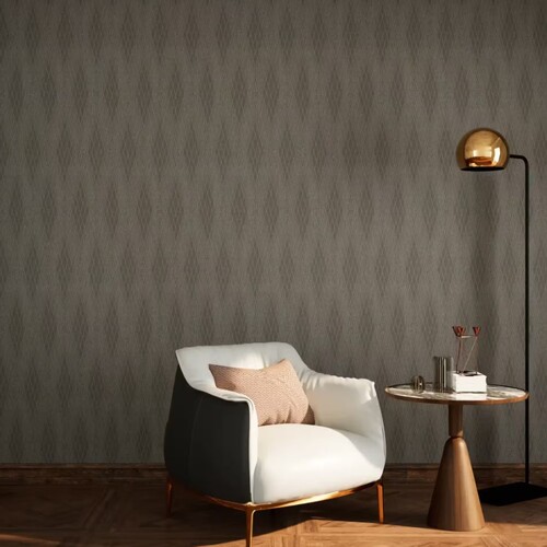ورق جداري هندسي بني، طول 10 م، عرض 50 سم | GF62086