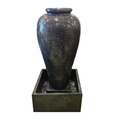 Ceramic Outdoor Decoration Fountain 210×86×86 cm, Black | Zahrat Al Rayyan Establishment