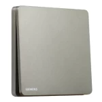 مفتاح وسط مفرد 16 امبير، رمادي داكن، 86×86 مم، 250 فولت، براند سيمنز (دلتا أرينا) 