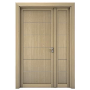 Double Wooden Door 160×235 cm Beige Color, Model MO1 | 