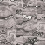 ورق جدران تصيميم مودرن لون رمادي، طول 10 م، عرض 0.53 م