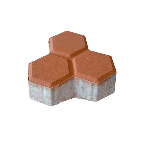 Delta Interlock Paver Tiles Thickness 6 cm Size 8.7×17.7 cm Brown Color | Artic