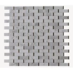 Gloss Mosaic Tiles Size 30×30 cm, White Color, Fluro Design | Abyat Company