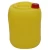 Yellow HDPE Plastic Jerry Can, 25 Liter Capacity, 428.5mm Height | SRCO Factory