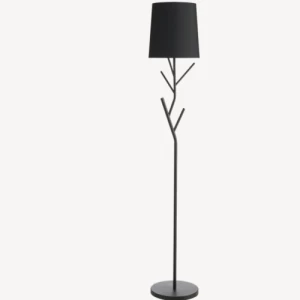 أباجورة أرضية ديكورية 83x47x58.5 سم أسود، تشطيب مات | شركة ابيات