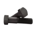 Half Thread Black Steel Hexagonal Bolt, UNC Grade 12.9 Size 1-3/4   inch     