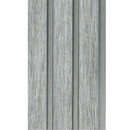 PVC Wood Replacement Panels 12 x 290 cm Gray with Beige Gray Spacers | Luxury line