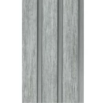 الواح بديل الخشب بي في سي 12×290 سم رمادي مع بيج فواصل رمادي