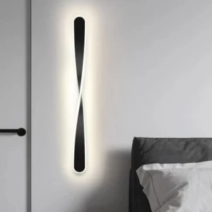 Modern Black Wall Sconces 40 cm Height, 4 cm Width | Matkel Store