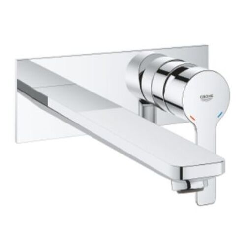 جروهي خلاط مغسلة جداري حجم كبير كروم، مجموعة لينير | Grohe