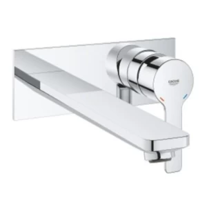 جروهي خلاط مغسلة جداري حجم كبير كروم، مجموعة لينير | Grohe