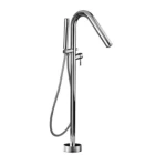 Chrome Floor Standing Bathtub Mixer