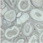 ورق جدراي نقشات لون رمادي، طول 1.005سم، عرض 70سم، موديل بيبر