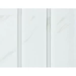 Korean corrugated wood alternative, size 12 cm x 2.9 meters, snow white with light brown veins