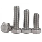 Full Thread Stainless Steel 304 Hexagon Bolt,    Size 20 mm Length  120 mm, DIN 933 Standard   