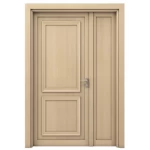  One and a Half Door Composite wooden Plastic, dimensions 160 × 235 cm, beige Color, Model EXO1