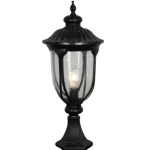Large Fence Lantern, Black Color, Size 70 ×30 cm