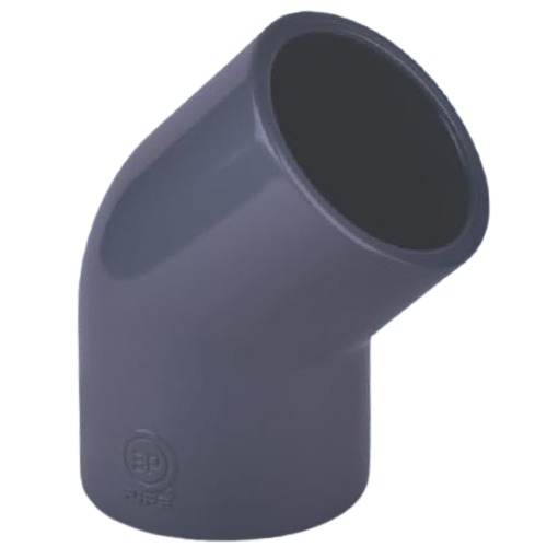 PVC Elbow 45° Schedule 80 2 inch Dark Gray | 3 P pipes factory