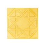 Decorative Tile for Flooring with Unique Patterns, Dimensions 40x40x4 cm, Yellow Color | Al Sarif Company